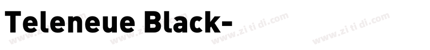 Teleneue Black字体转换